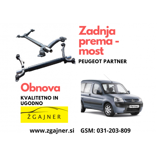OBNOVA ZADNJEGA MOSTA - PEUGEOT PARTNER OBNOVA ZADNJEGA MOSTA - PEUGEOT PARTNER