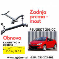 OBNOVA ZADNJEGA MOSTA - PEUGEOT 206 CC